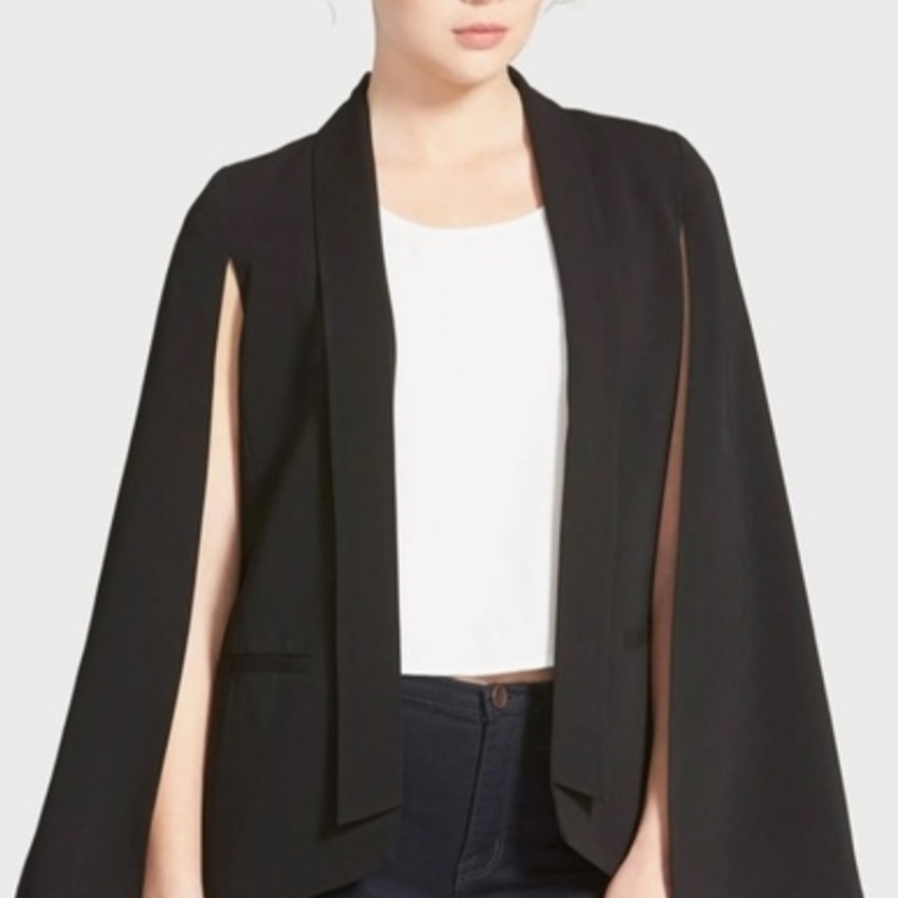 Mural LIGHT PINK Cape Sleeve Jacket -SZL